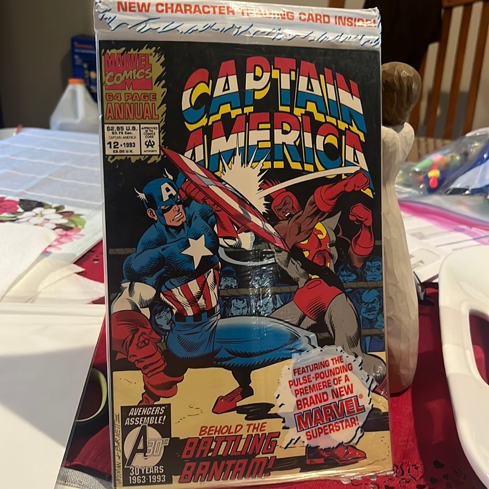 Captain America #12 :Behold the Battling Bantam Marvel Comics Paperback 1993 NWT